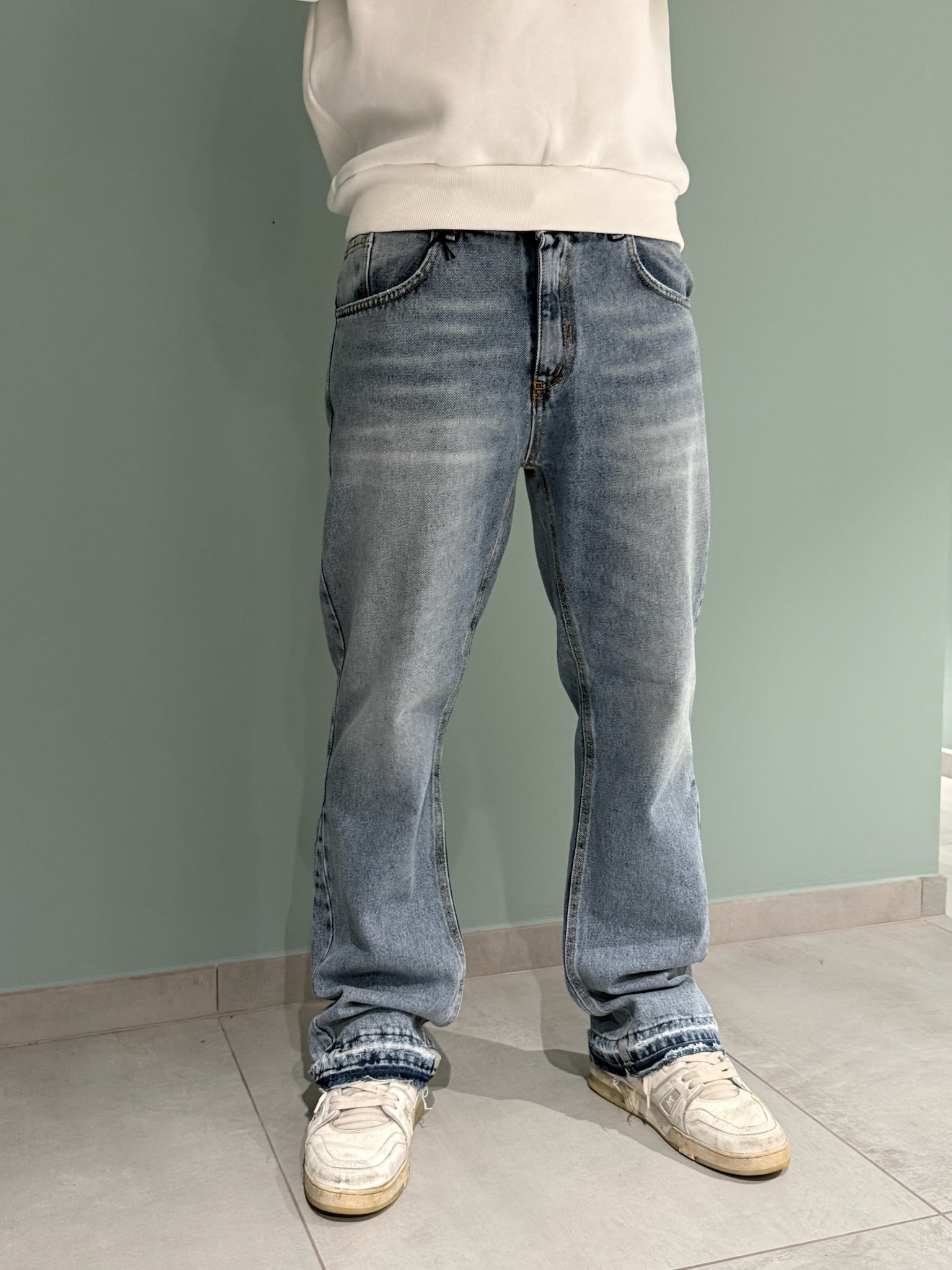 jeans simil flare light