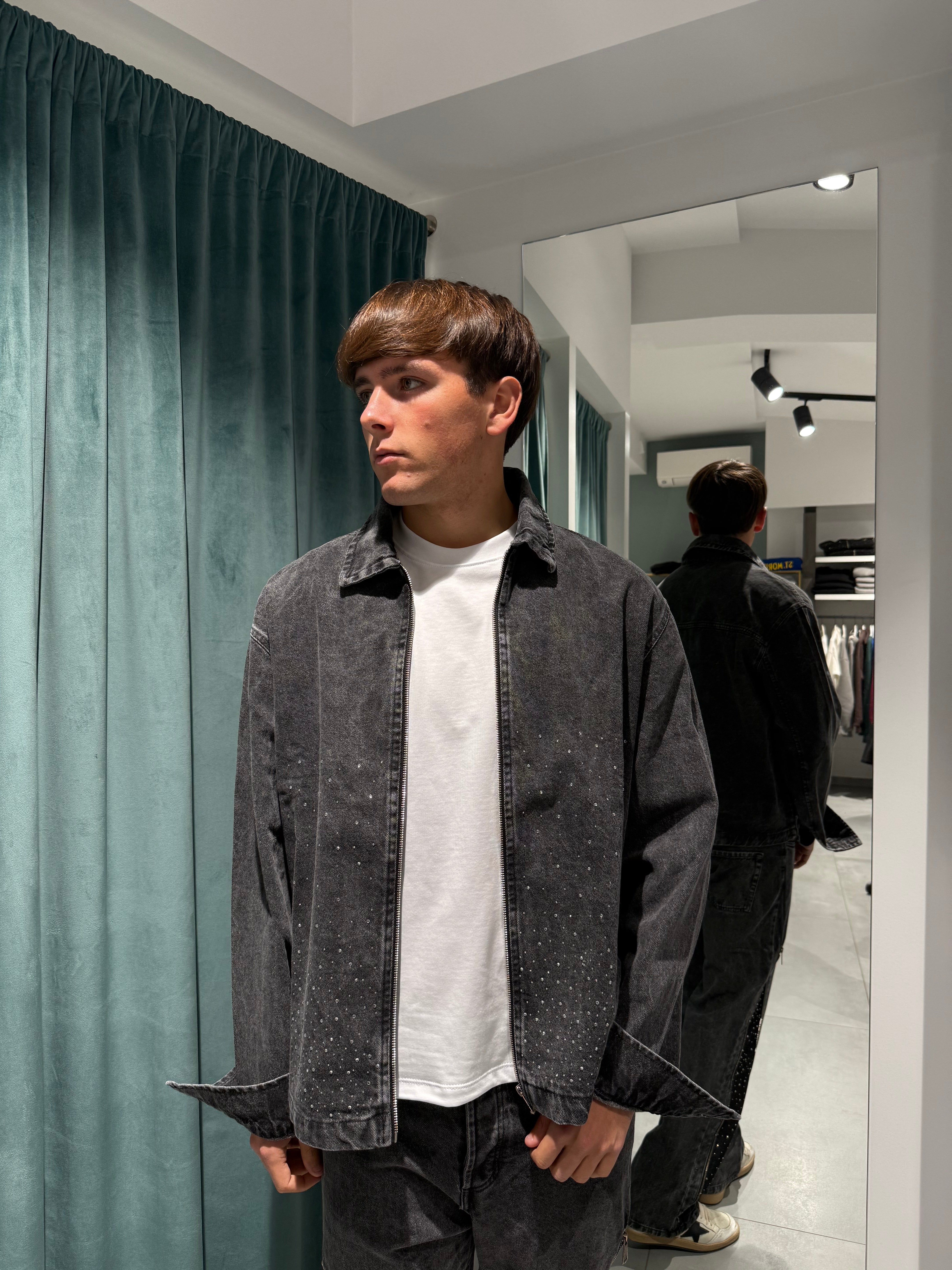 coordinato zip diamond