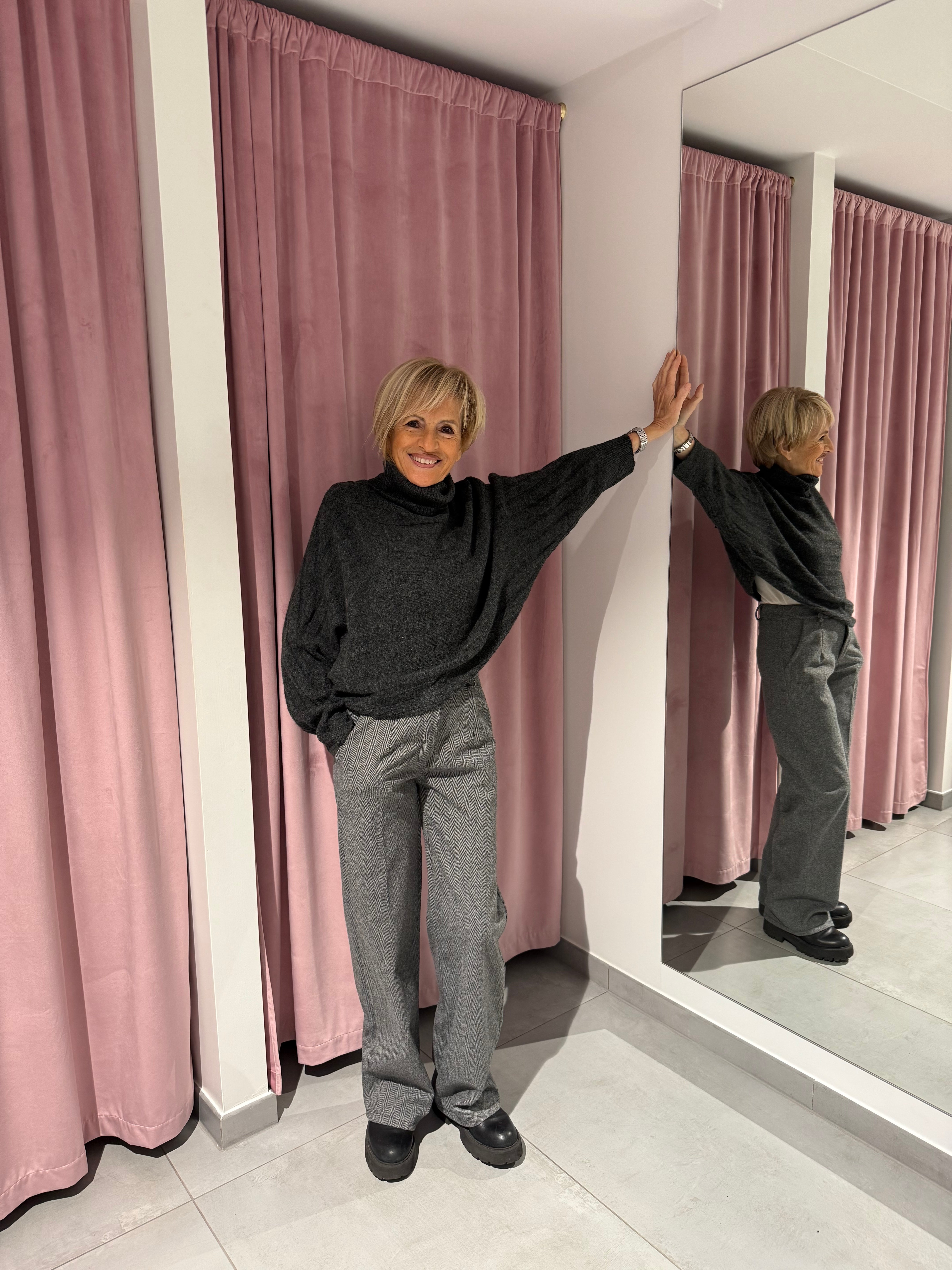 maglione manica pipistrello