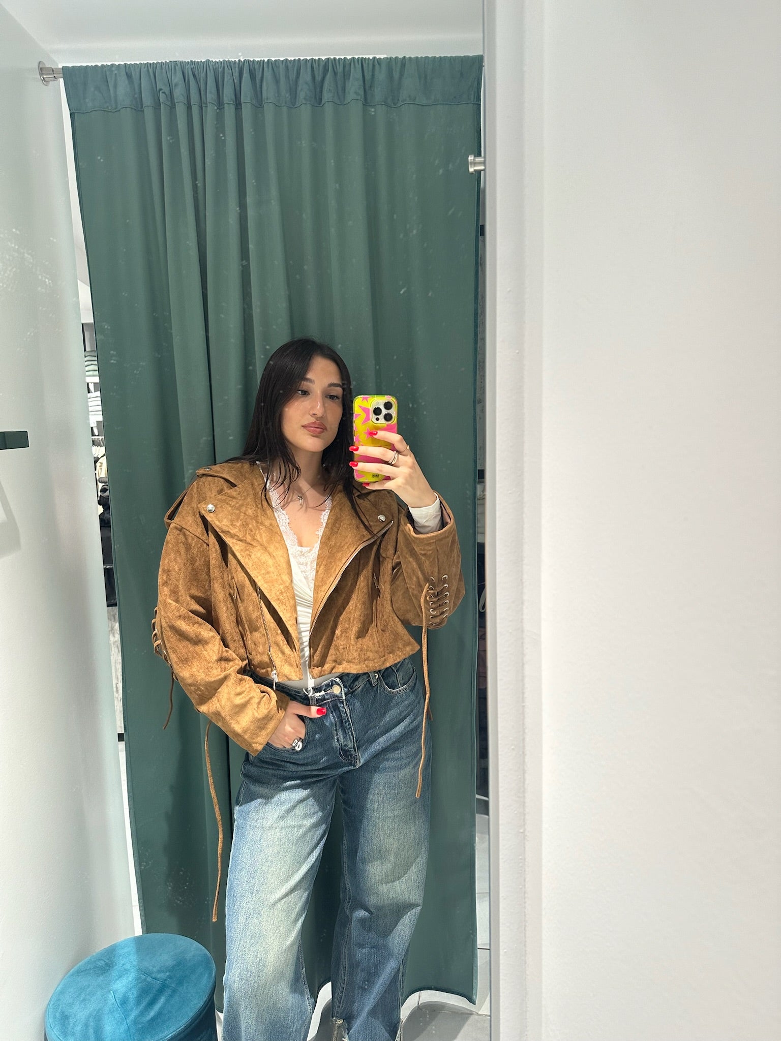 giacca camoscio