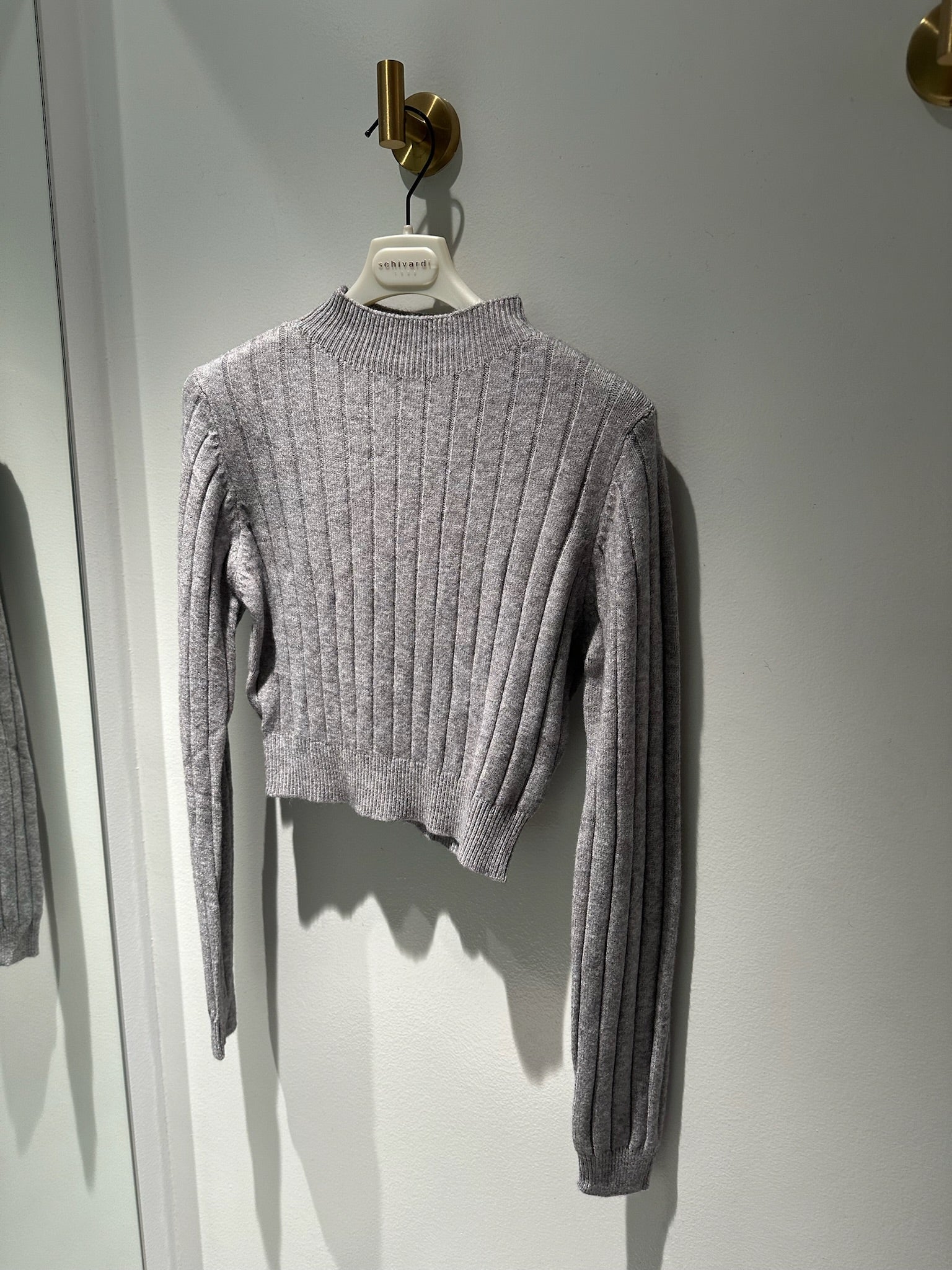 maglioncino costine cropped