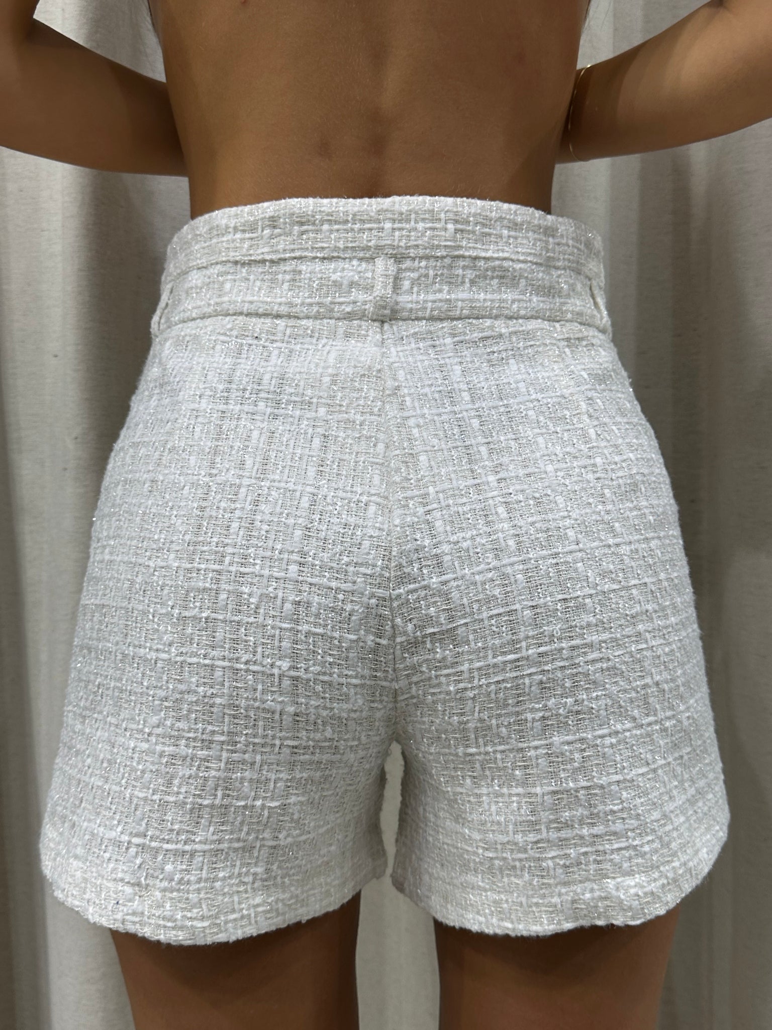 pantaloncino chanel bianco