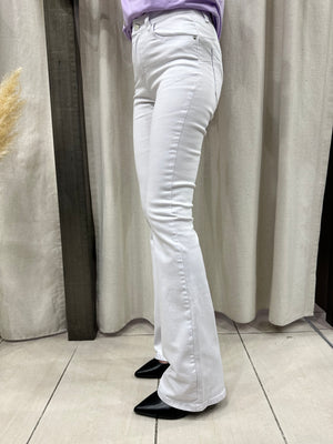 jeans zampa bianco