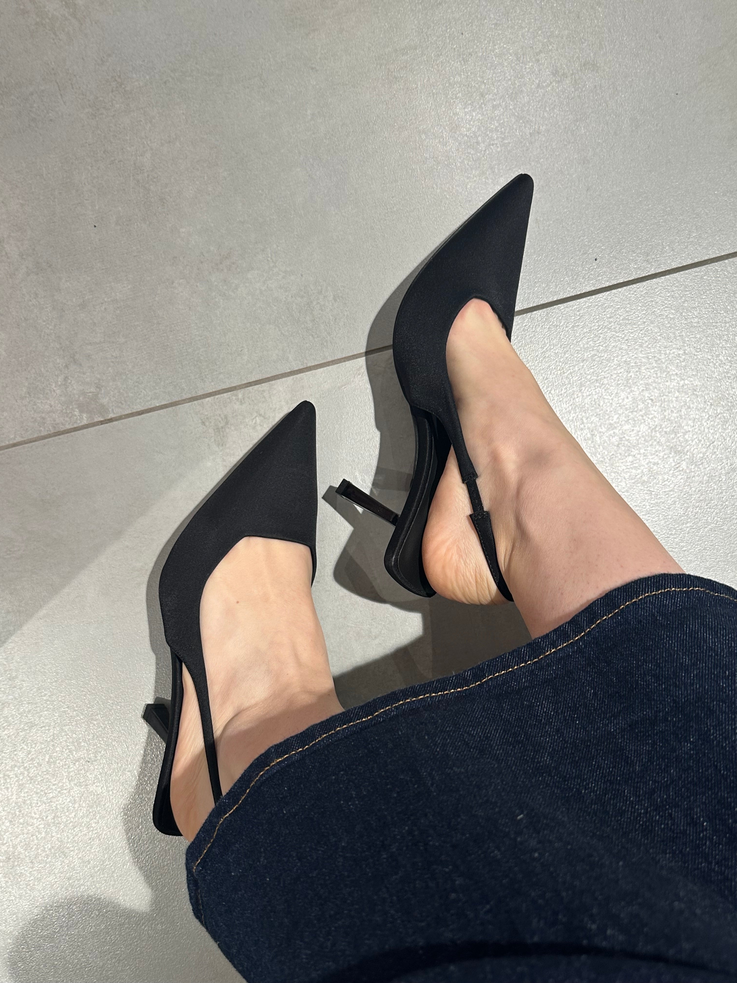 slingback simil raso