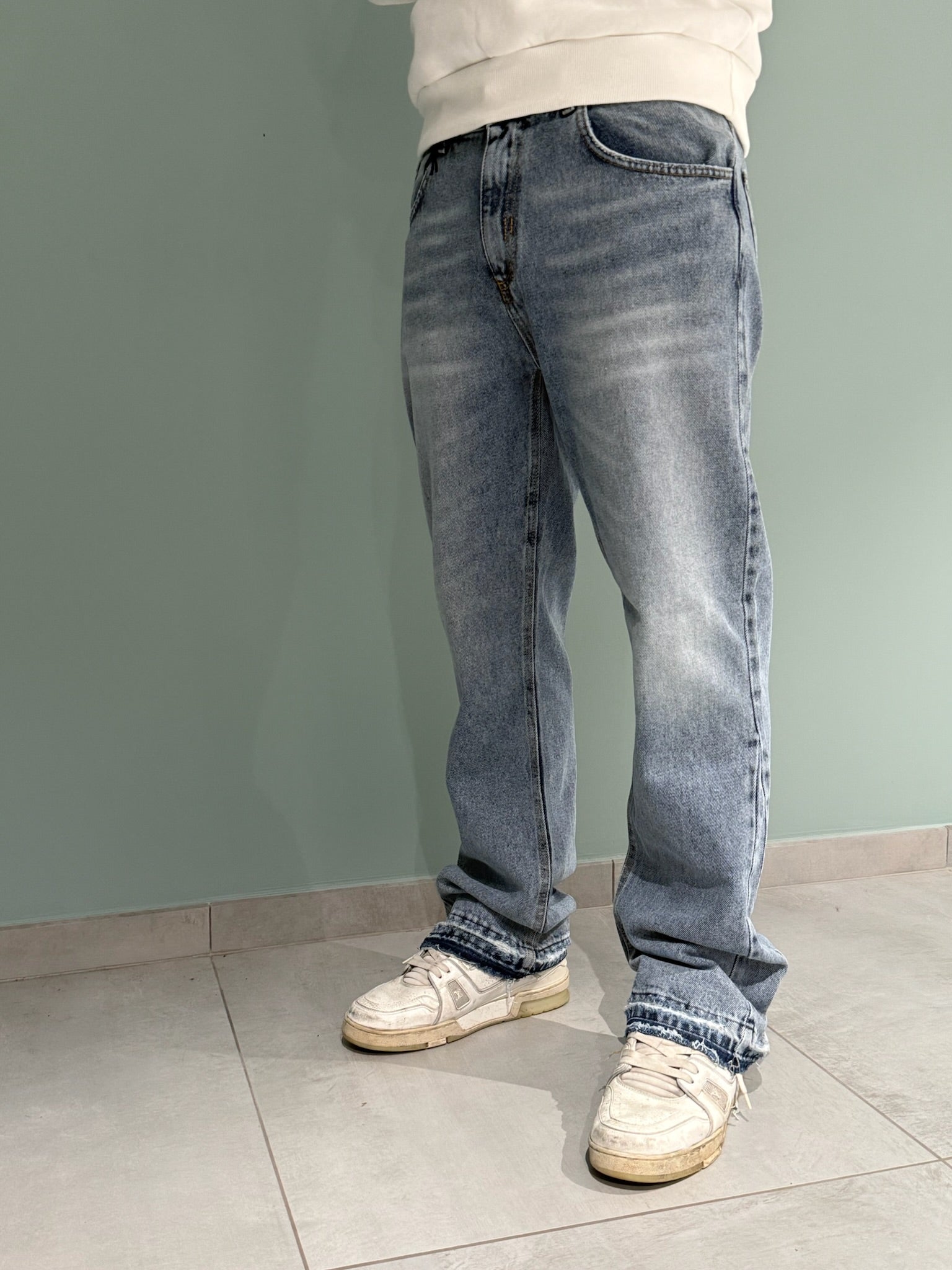 jeans simil flare light