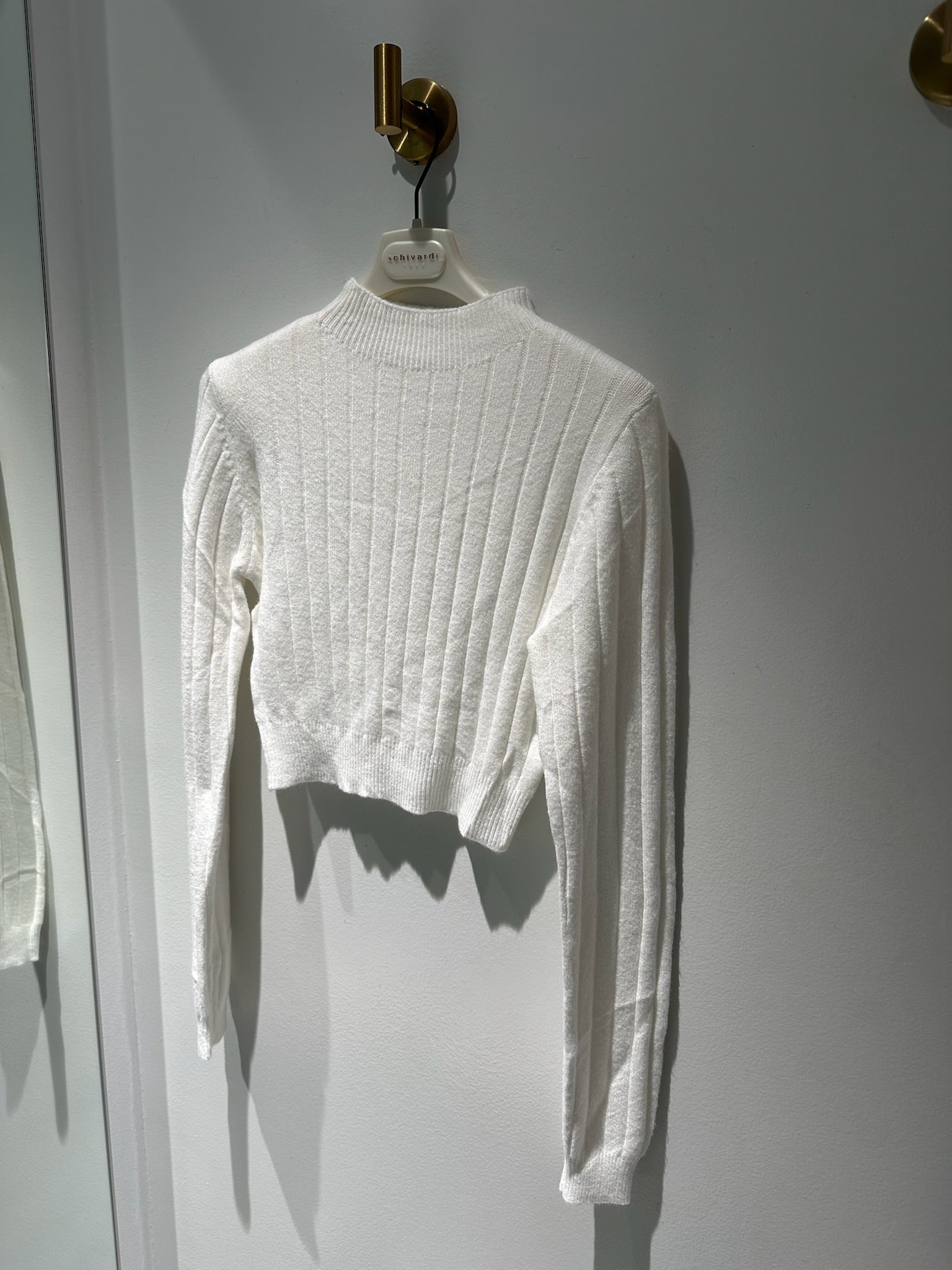 maglioncino costine cropped