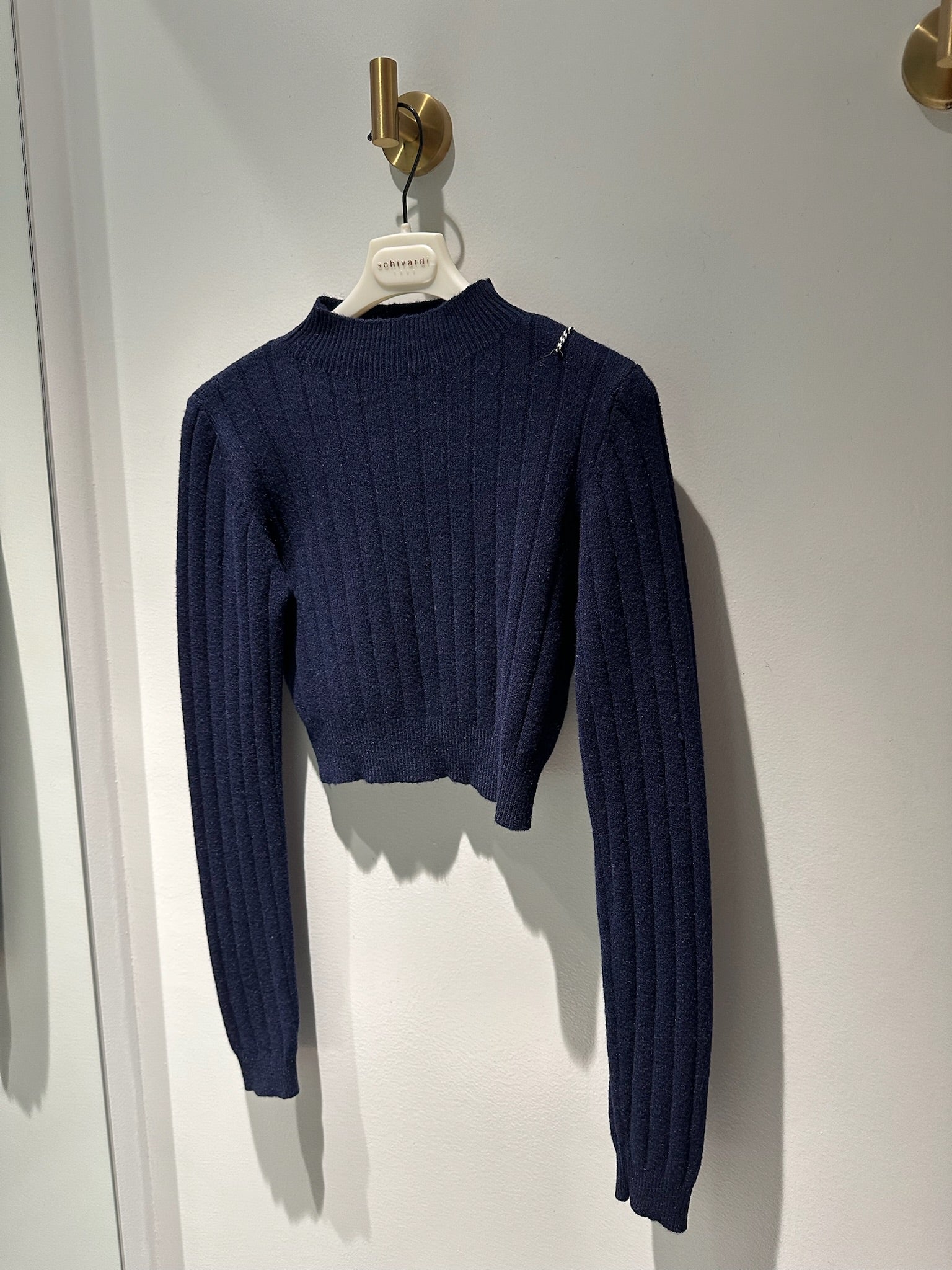 maglioncino costine cropped