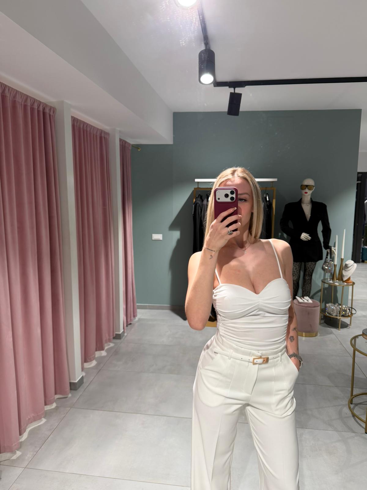 pantalone palazzo con cintura
