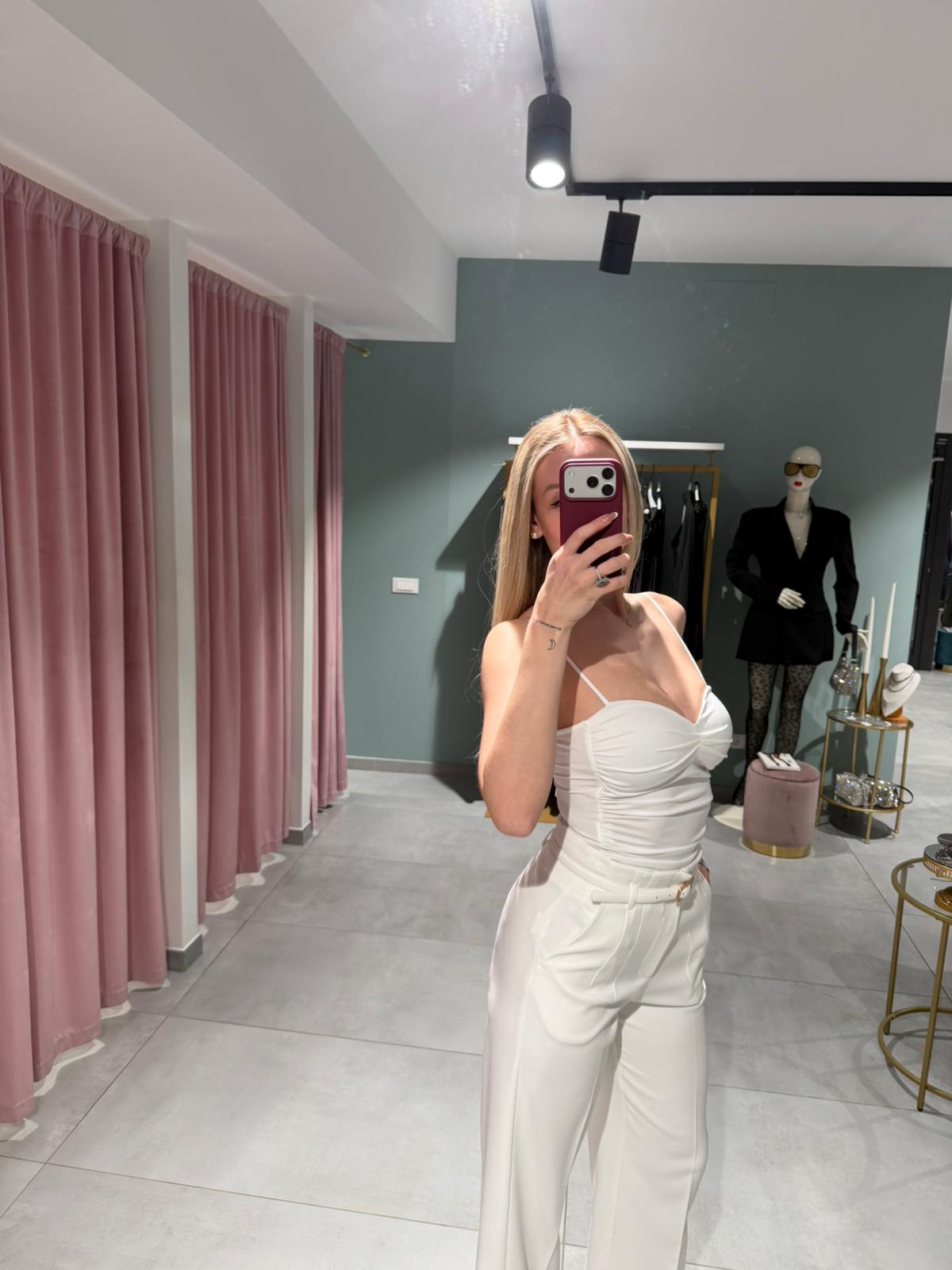 pantalone palazzo con cintura
