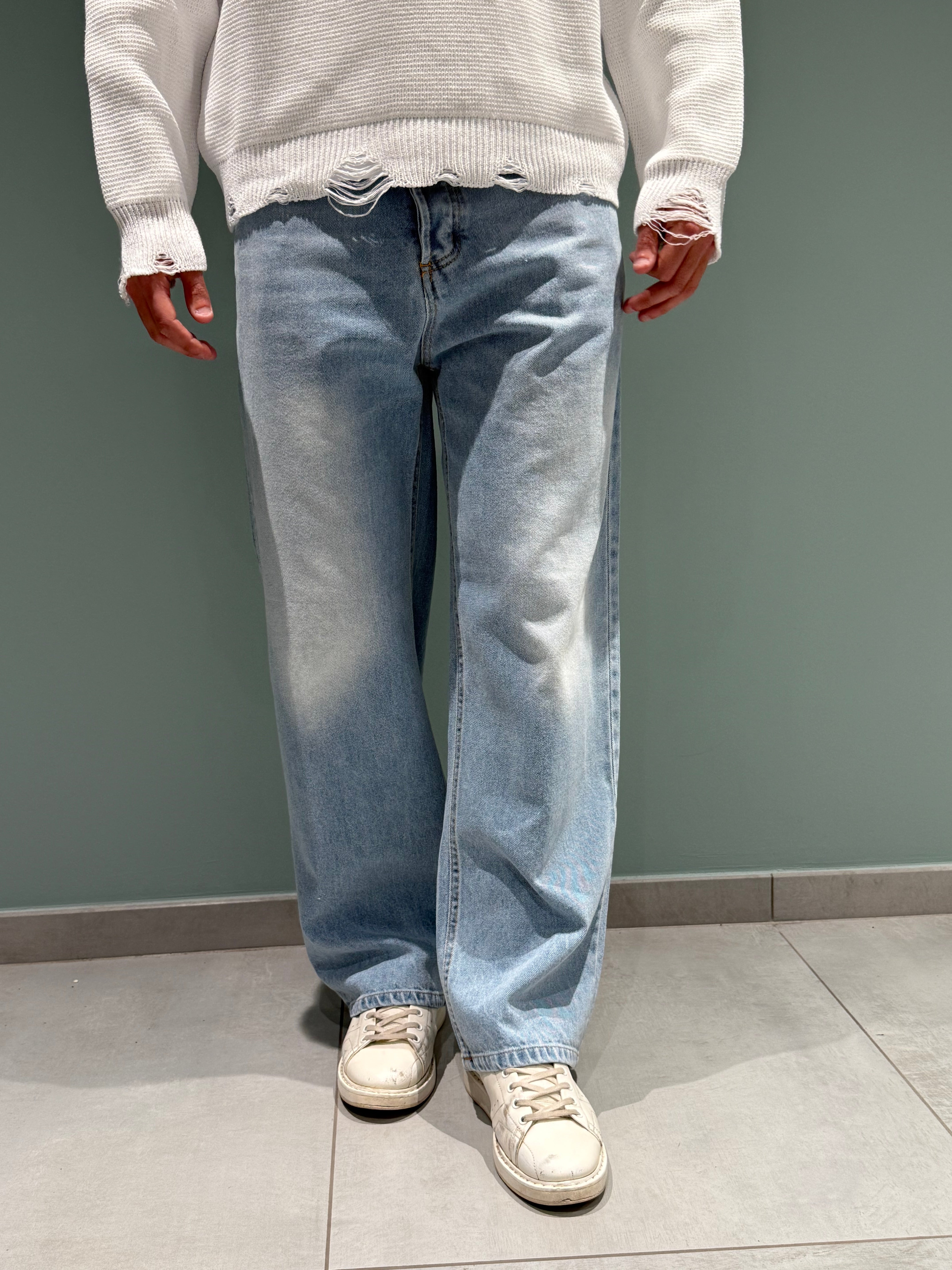 jeans baggy sky