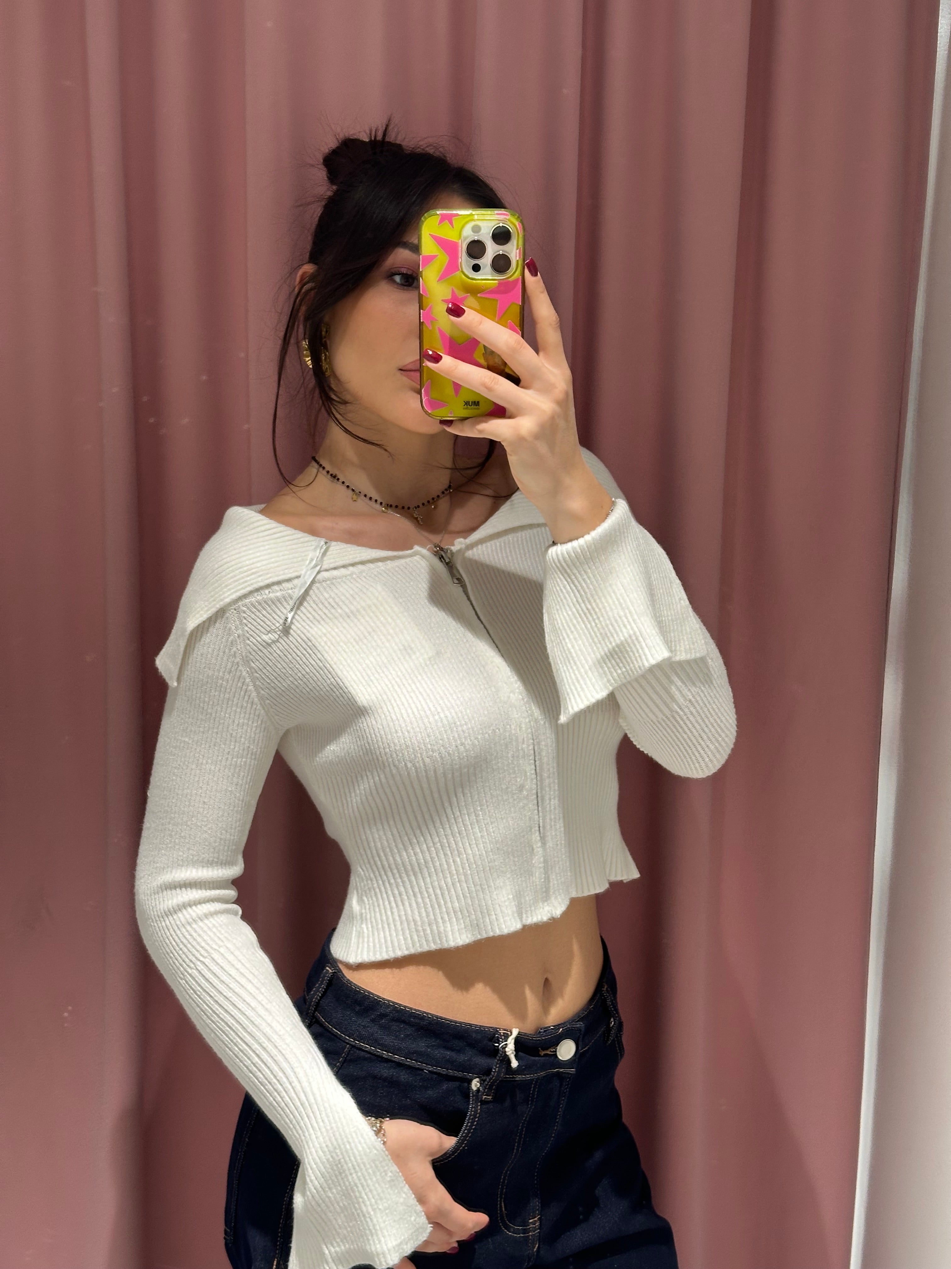maglioncino collo zip