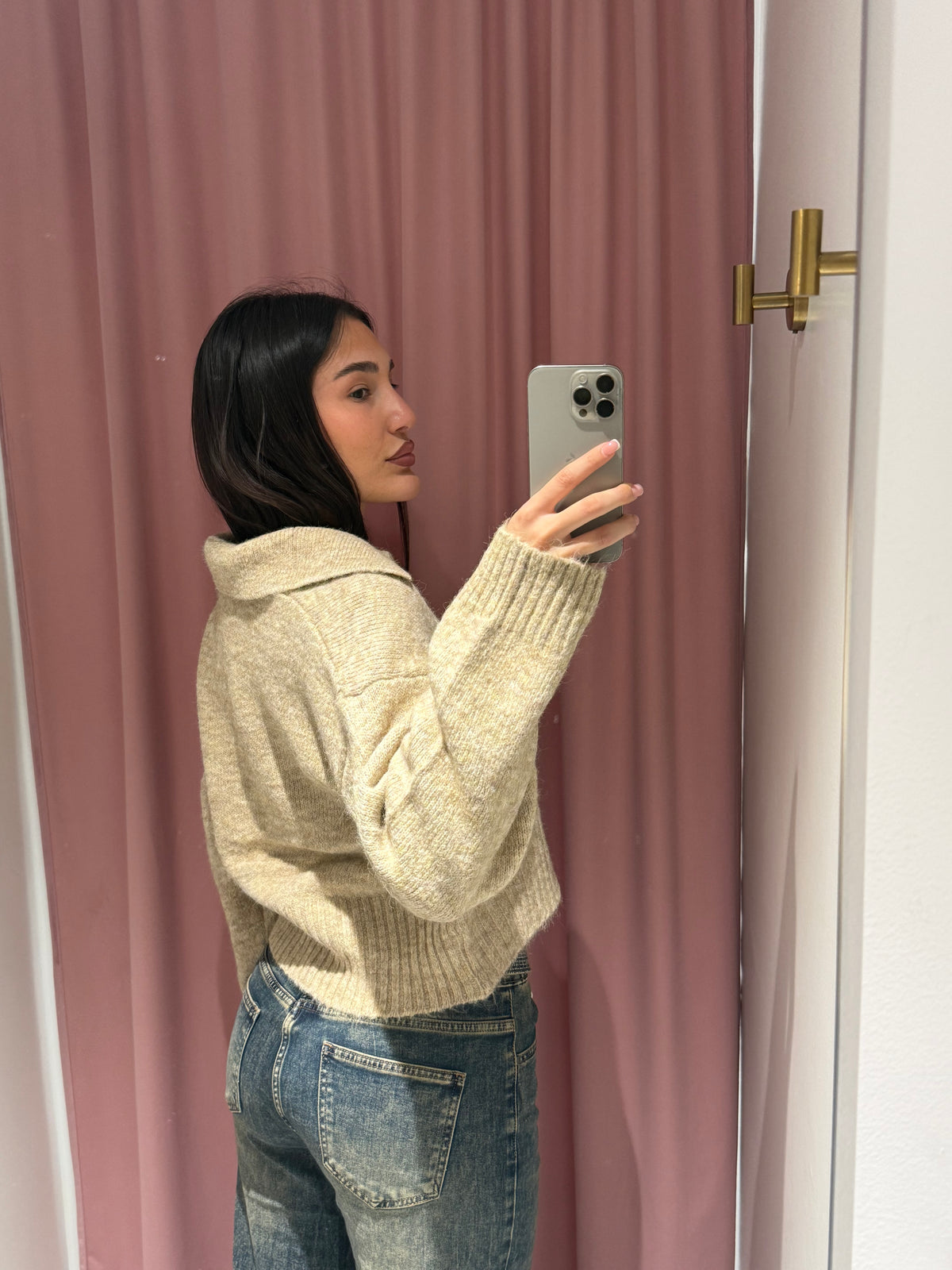 jeans vita reverse brillantini