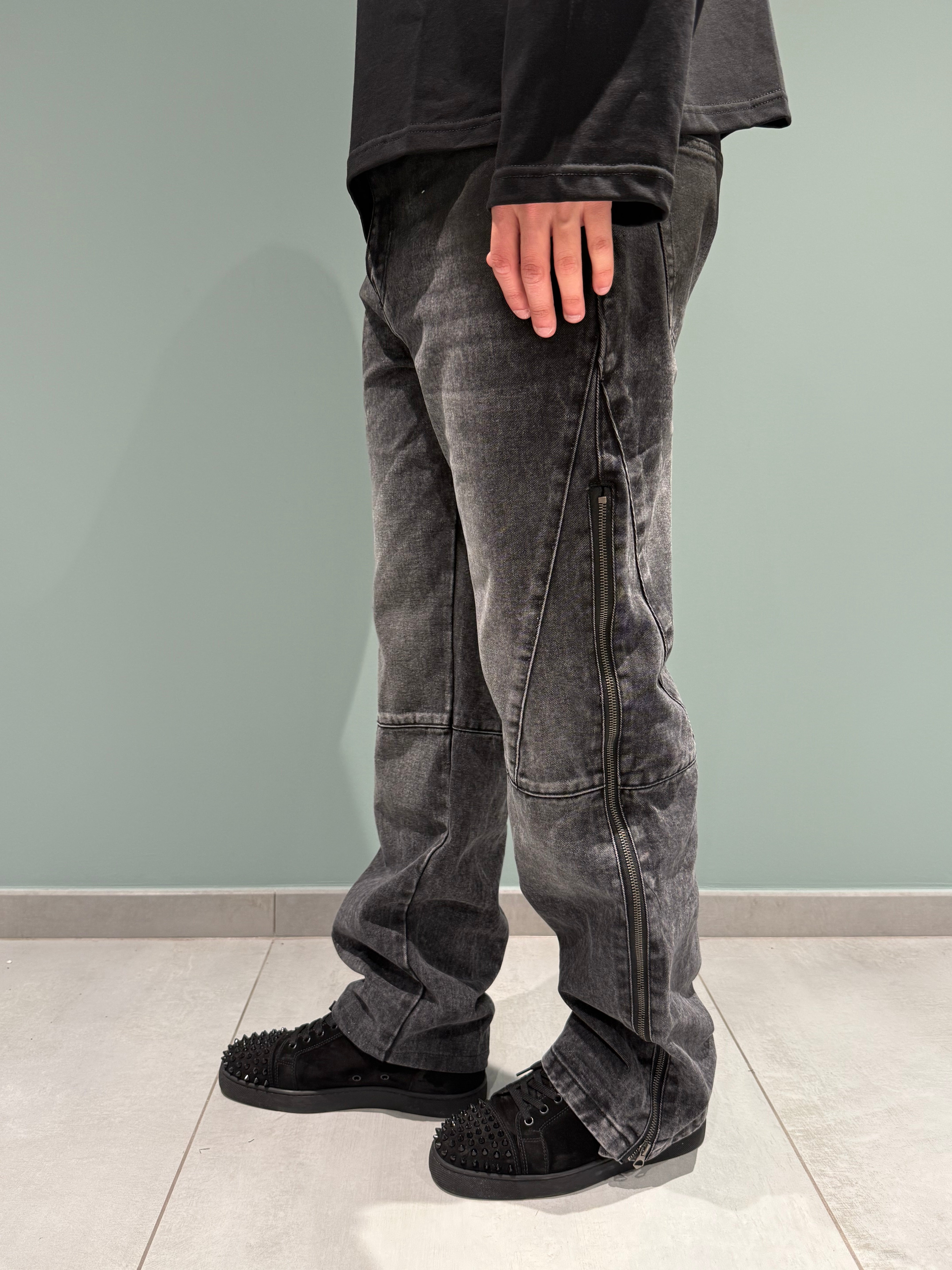 pantalone zippato