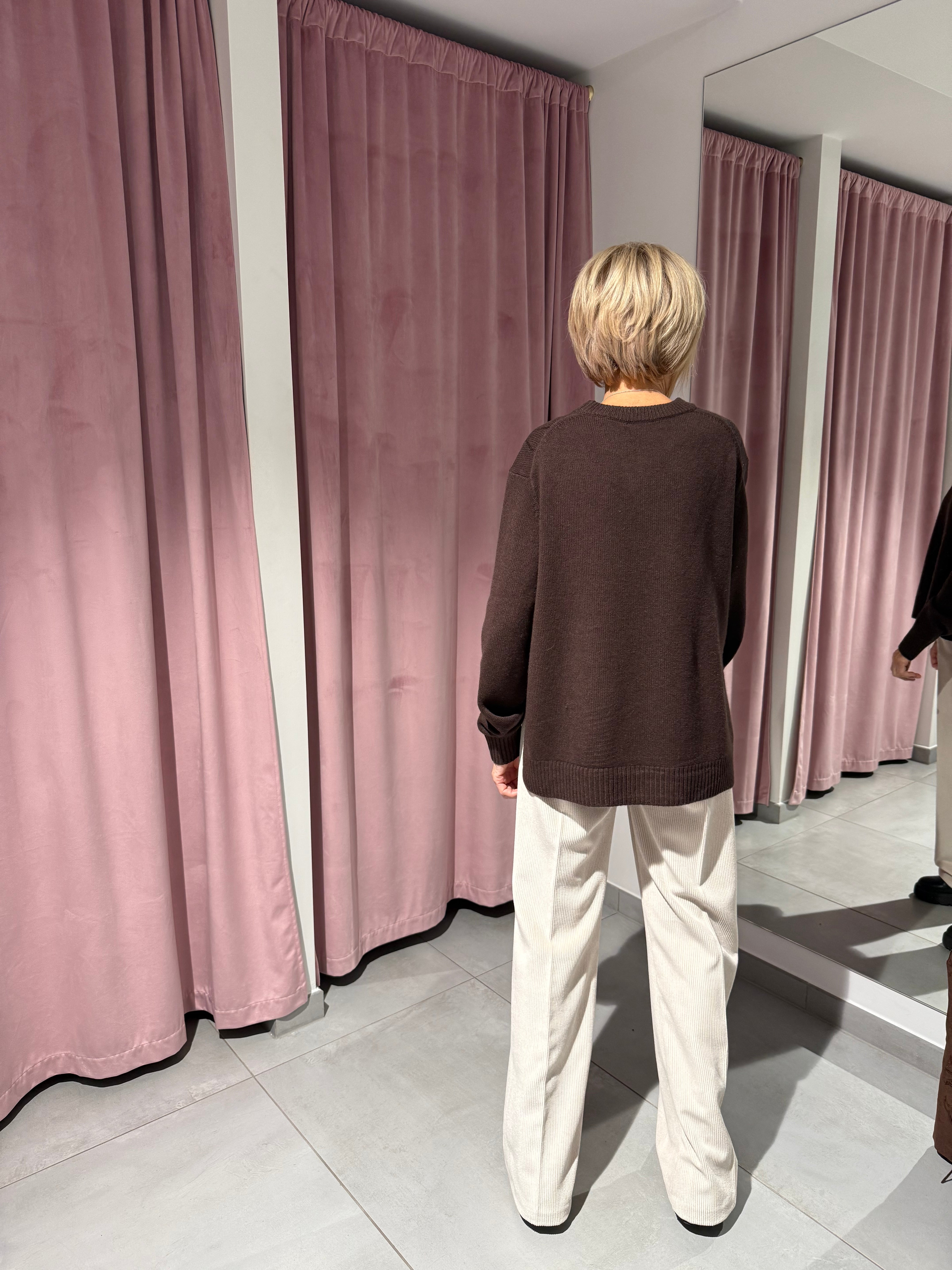 maglione rombi 100% lana