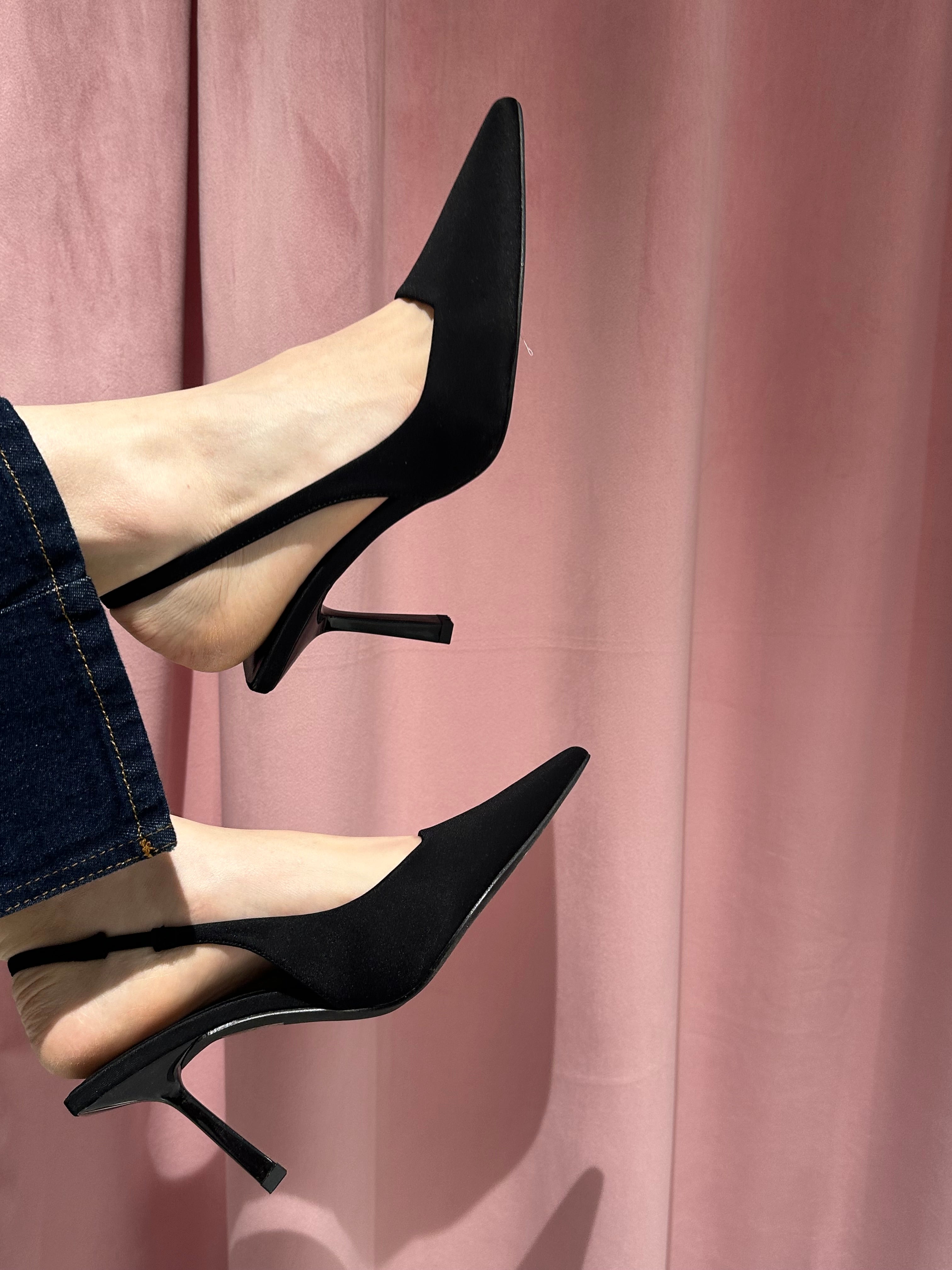 slingback simil raso