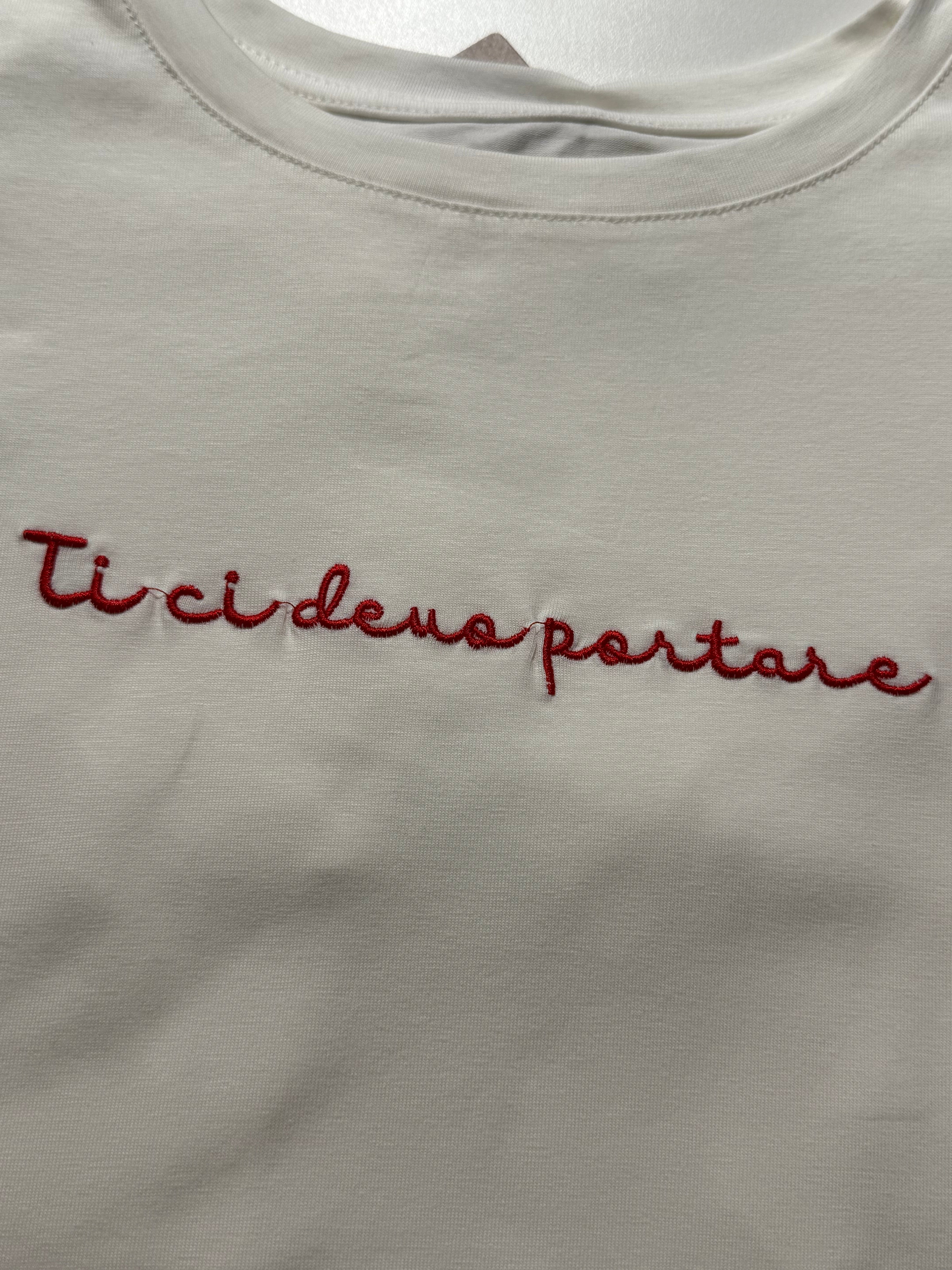 t-shirt ti ci devo portare