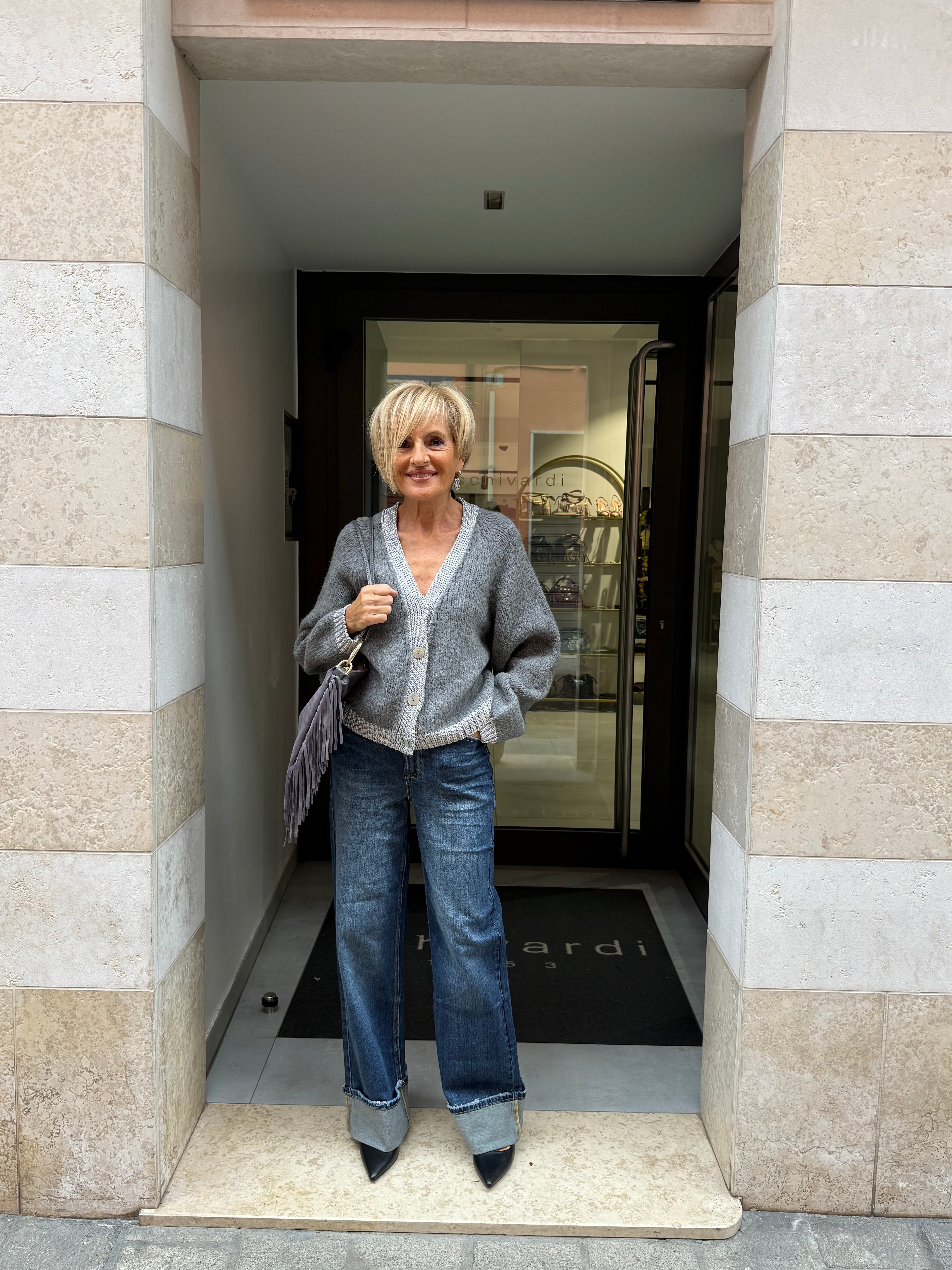 cardigan dettaglio lurex