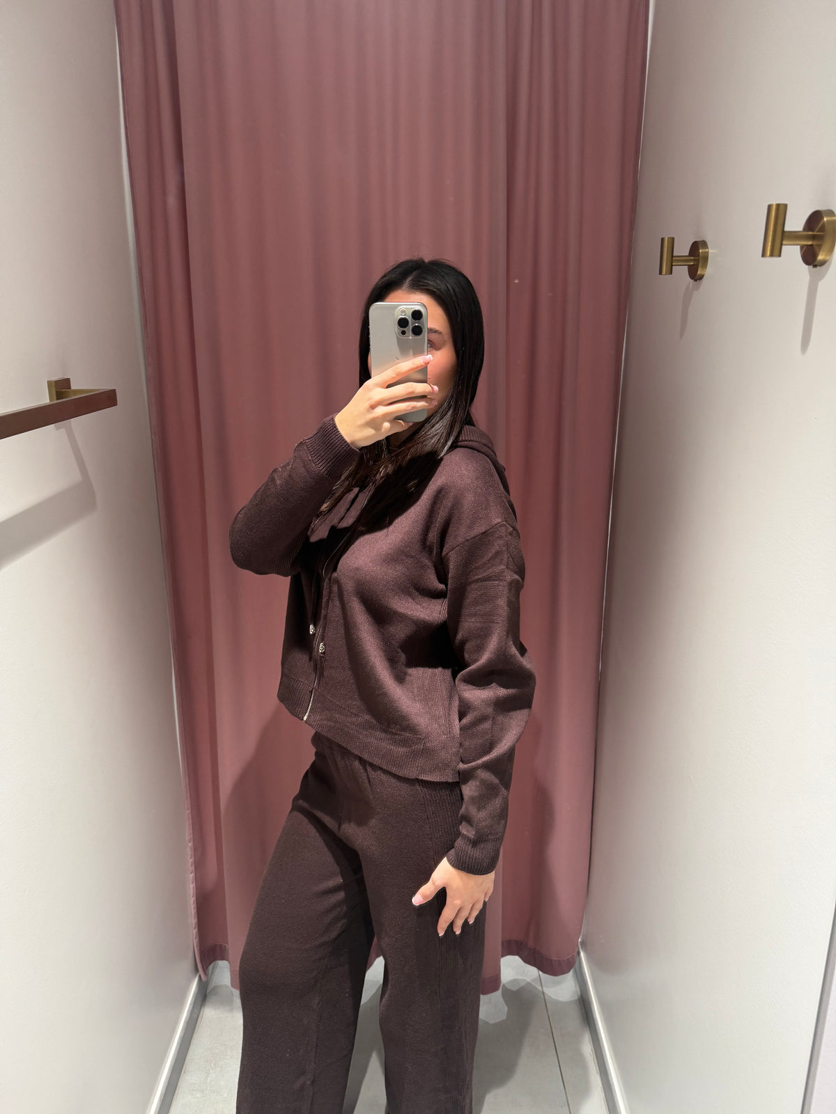 coordinato con cappuccio