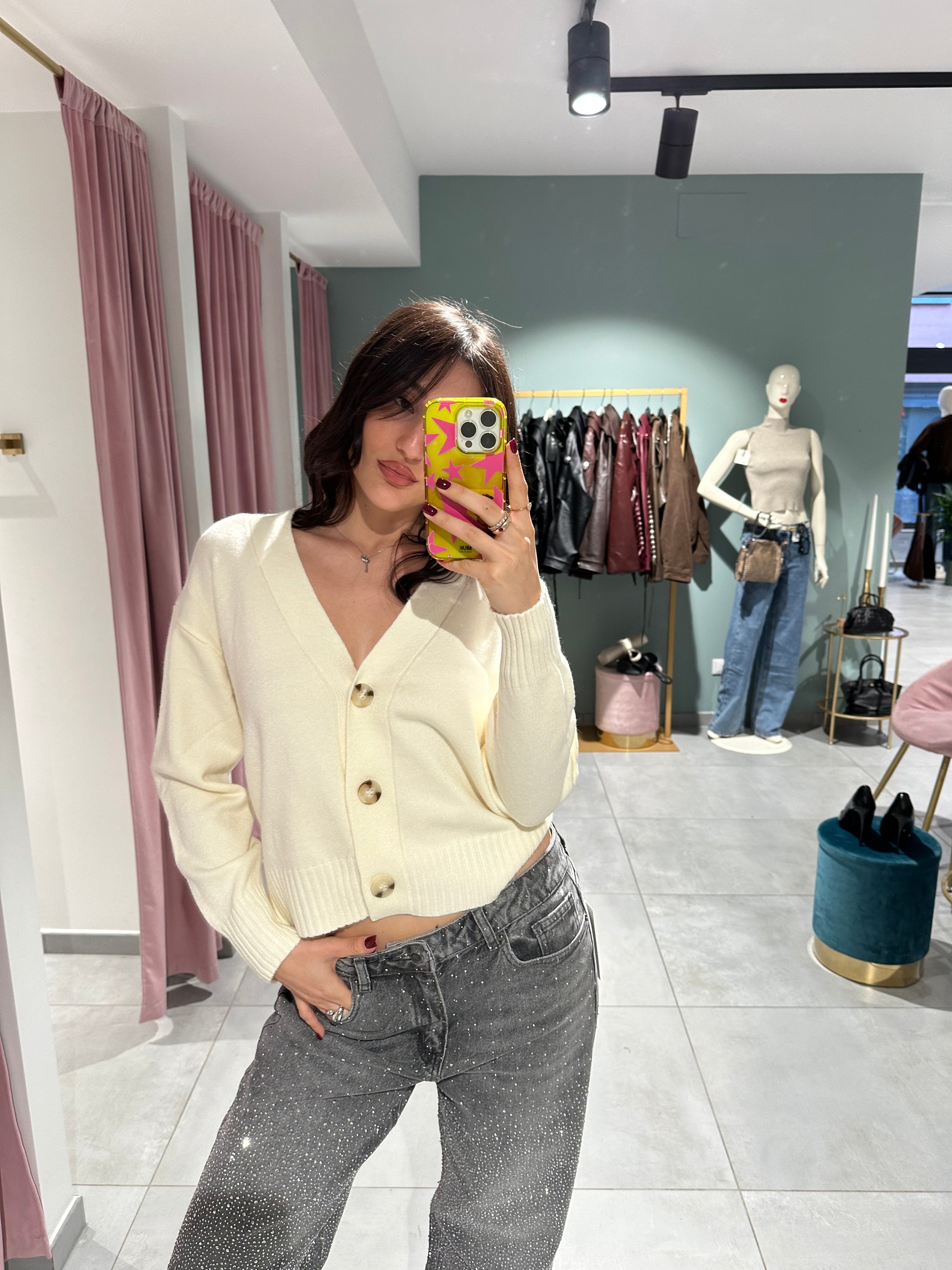 cardigan bottonato