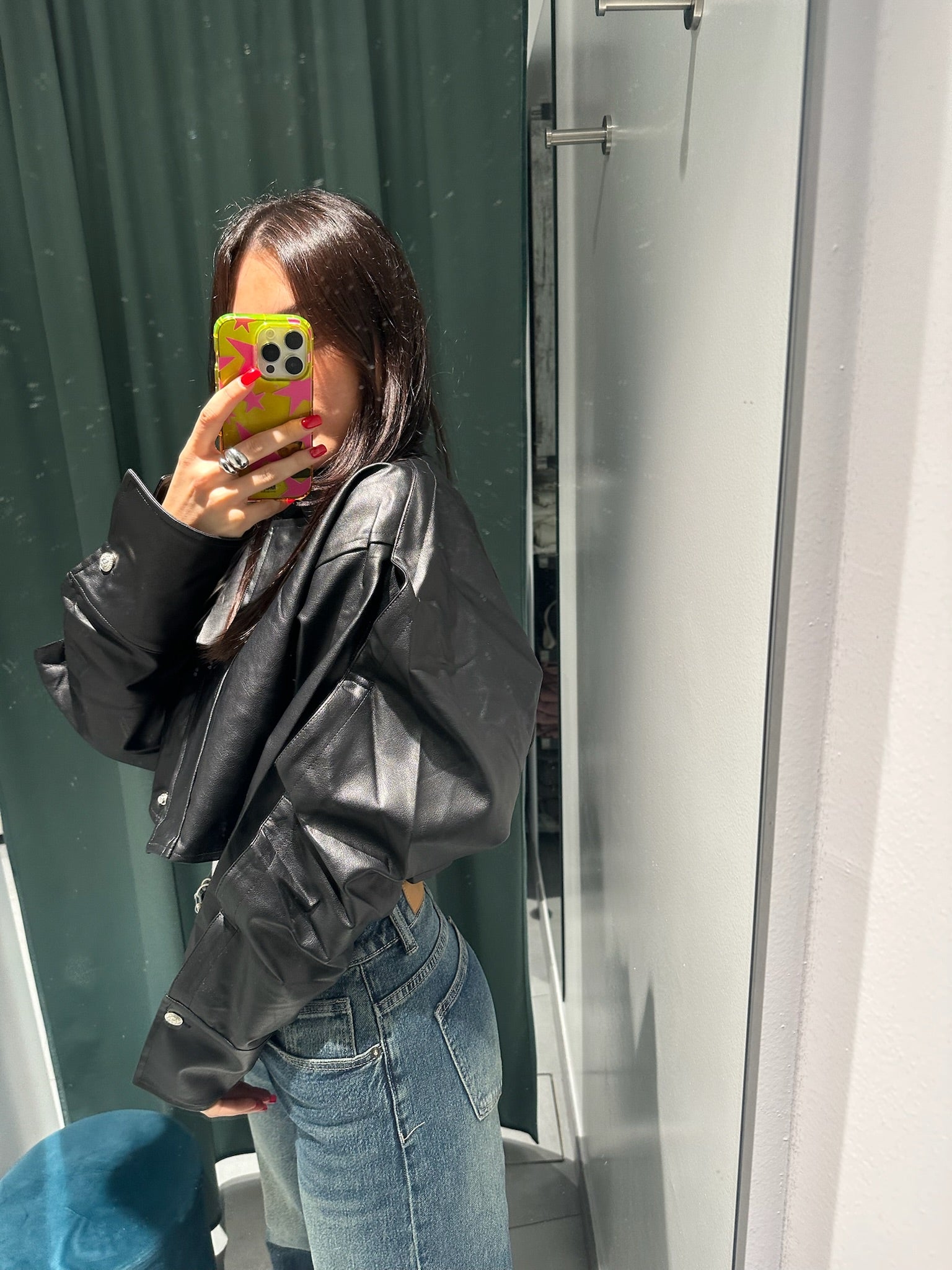 biker crop volant