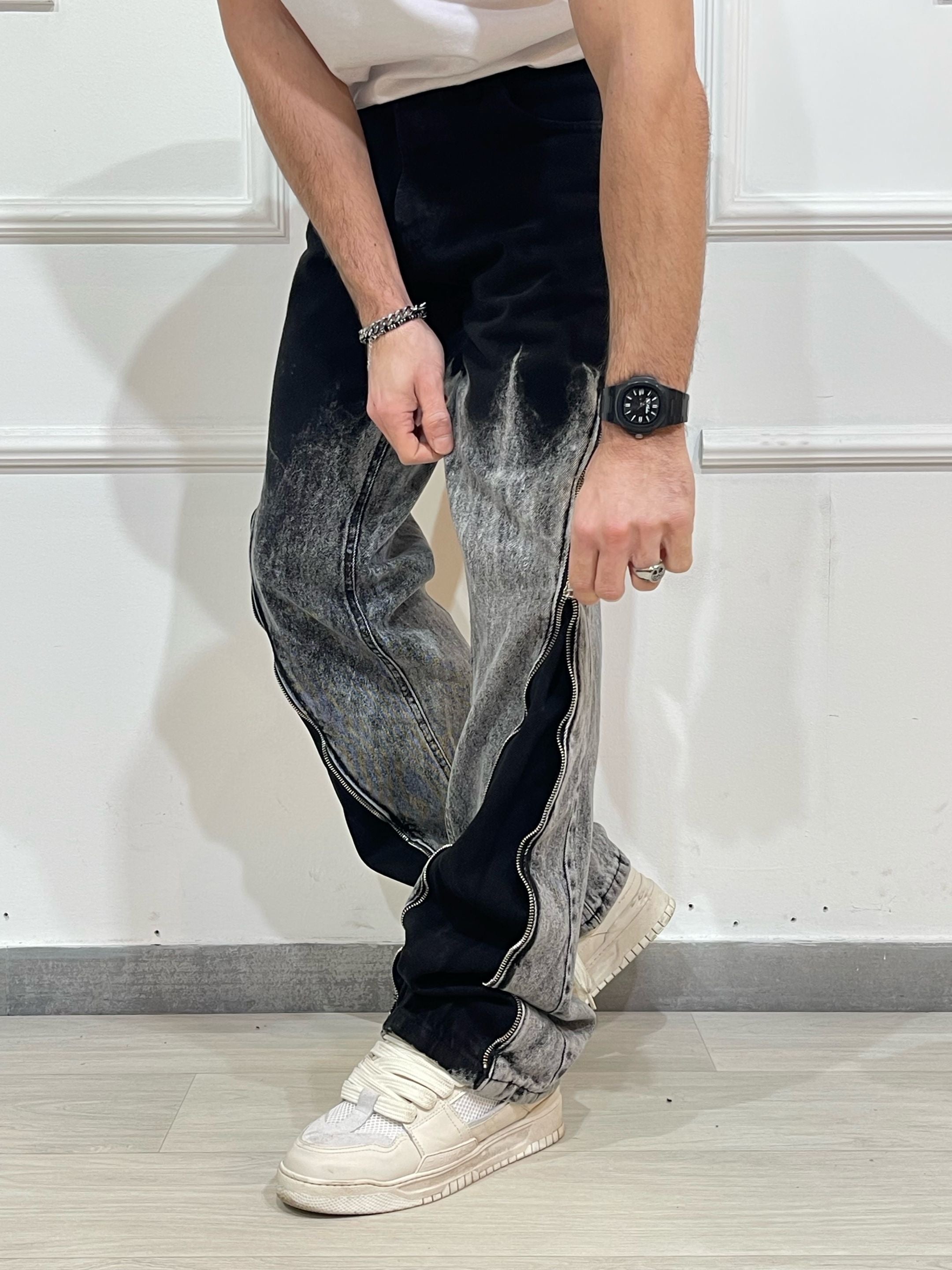 jeans zip sumato